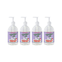 Rebel Green liquid hand soap lavender grapefruit bottle for gentle cleansing at home.