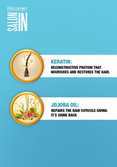 RECAMIER keratin enriched formula close-up depicting nourish and restore