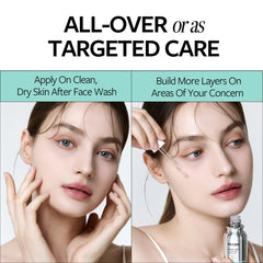 RE:CIPE Azelaic Acid 10% soothing ampoule on skin demonstrating calming glow