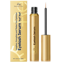 Recuren Plus eyelash serum bottle with precise application for lash growth.