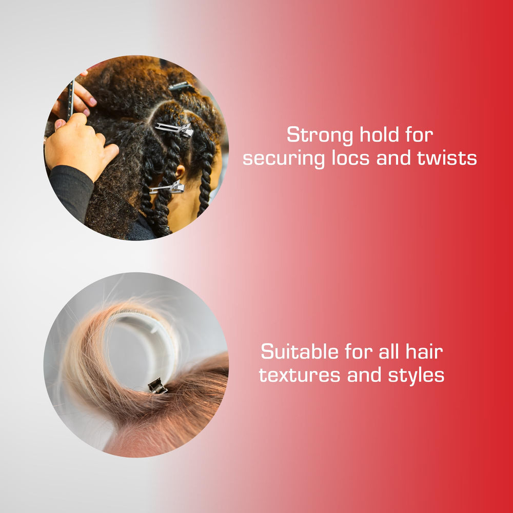 Red by Kiss curl setting clip for precise styling.