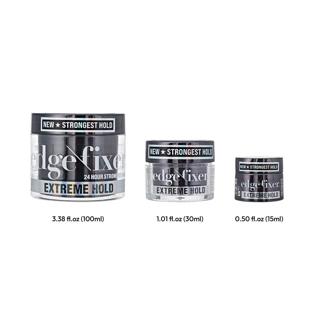 Quick-drying Red by Kiss Edge Fixer leaves a clean look.