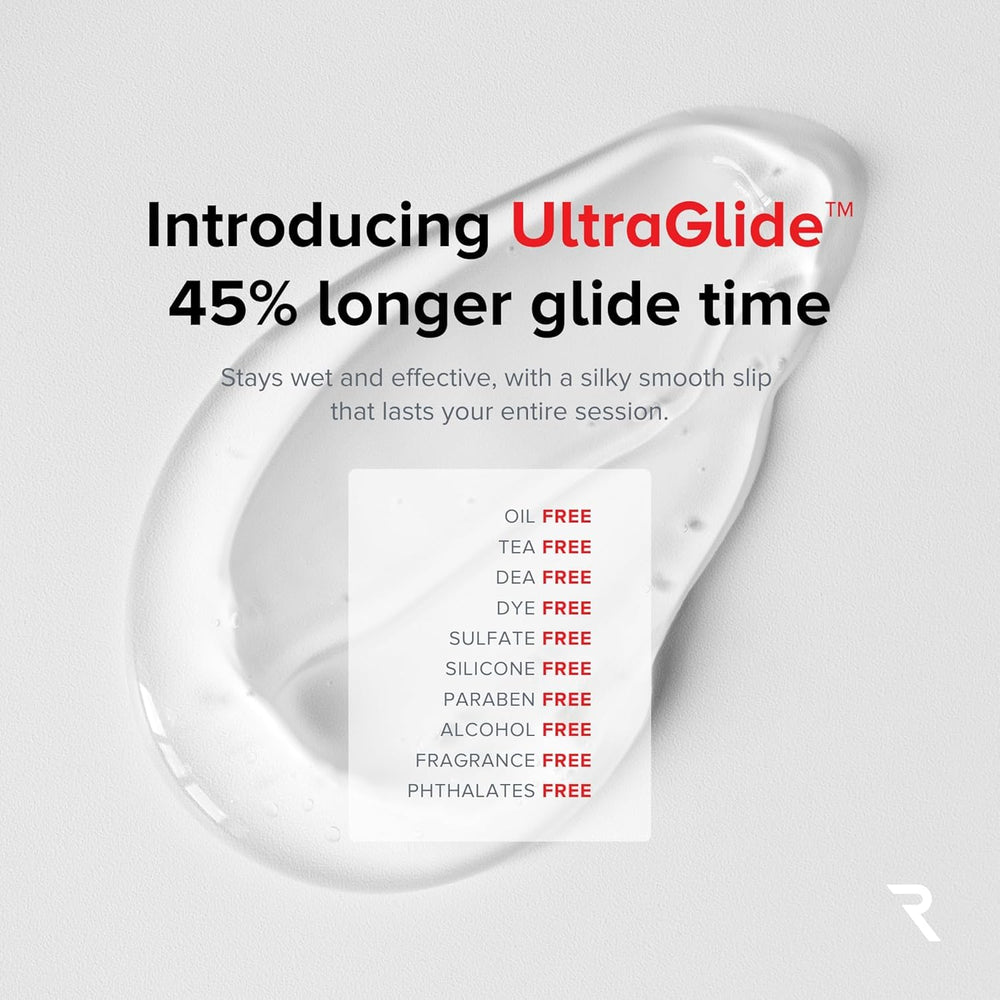 RED Medical Supplies gel texture close-up reveals non-greasy, water-based formula