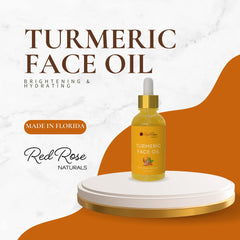Red Rose Naturals Turmeric Face Oil glow detail on skin