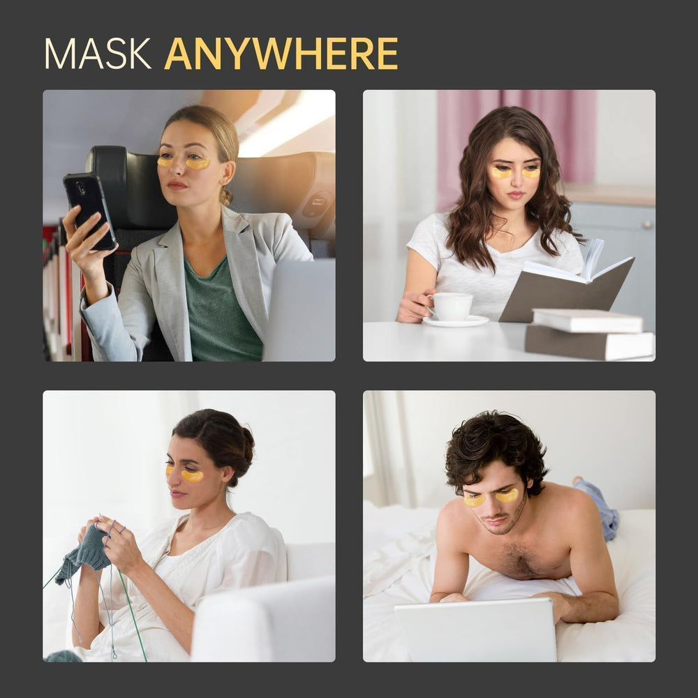 Redanha hydrogel sheet adheres to the under-eye area for hydration