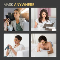 Redanha hydrogel sheet adheres to the under-eye area for hydration
