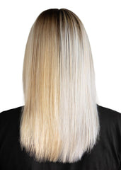 Redavid Blonde Dual Therapy shot showing hair with added body.