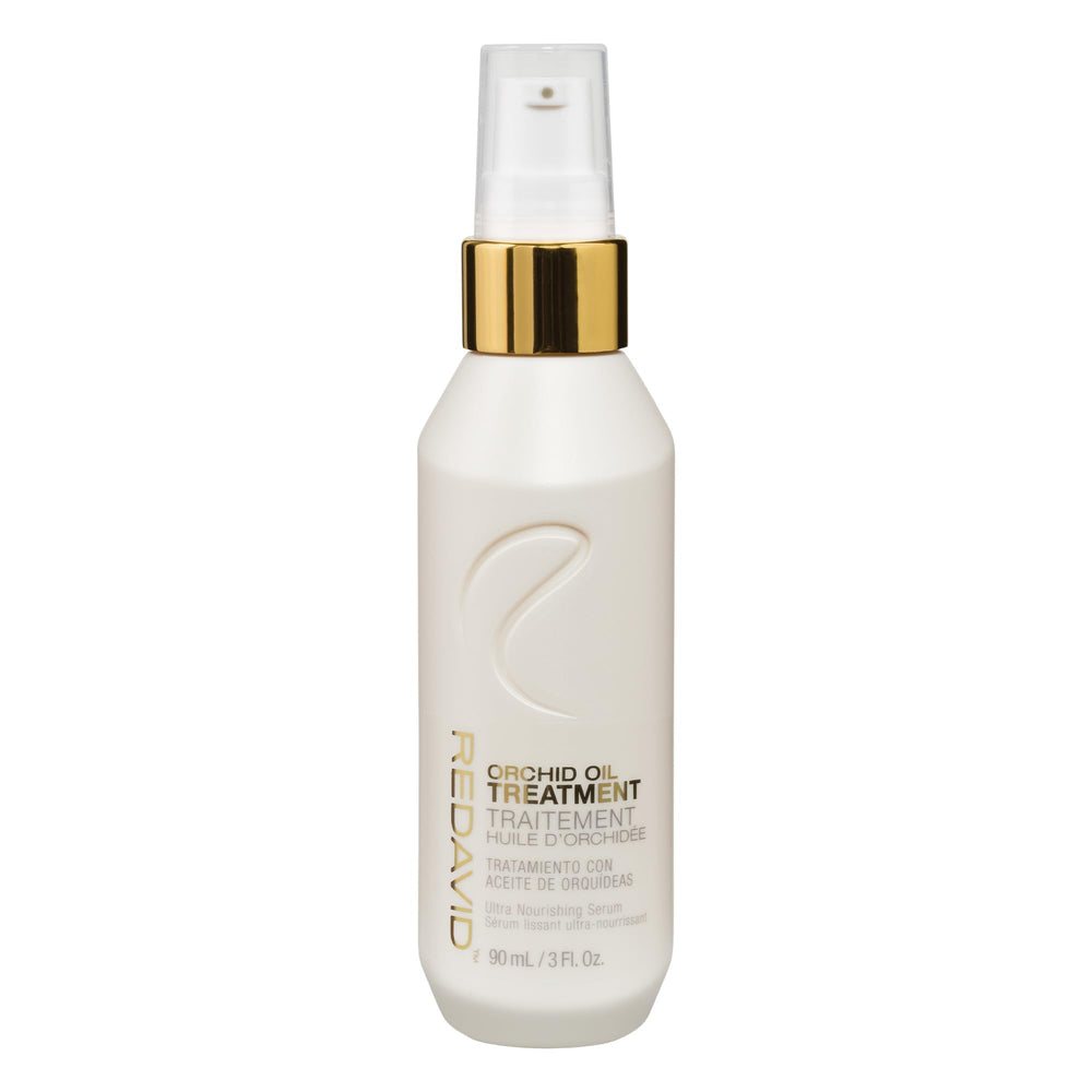 Redavid Orchid Oil Ultra Nourishing bottle pour delivering balanced hydration for hair