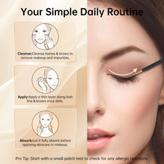 Nightly routine with Redcool Lash Serum for consistent care