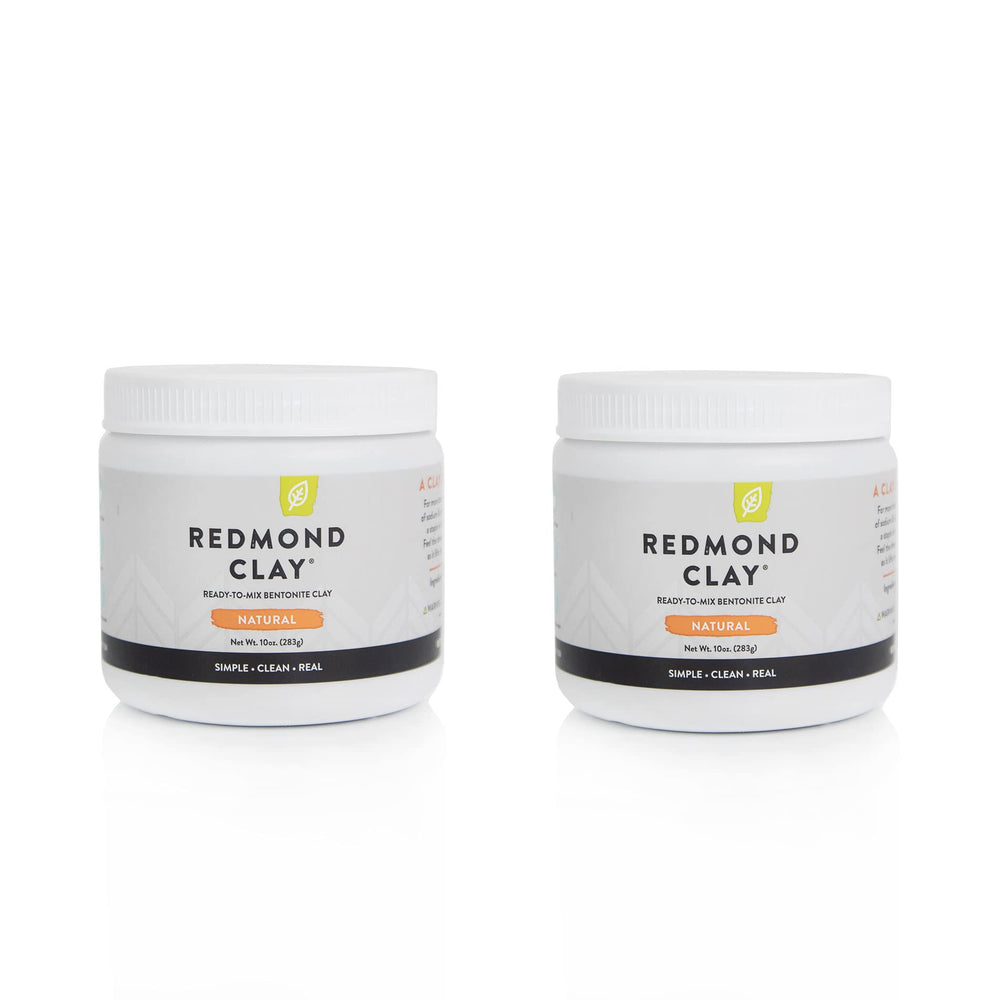 Redmond Clay bentonite clay powder for pore cleansing and blemish control.