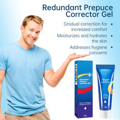 Redundant Prepuce Corrector Gel aftercare scene emphasizes hygiene and ongoing comfort.