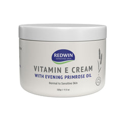 Redwin Vitamin E Cream texture shows a silky, non-greasy formula for quick absorption.
