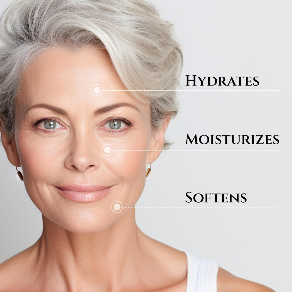 Label highlights niacinamide and vitamin C for brightening.