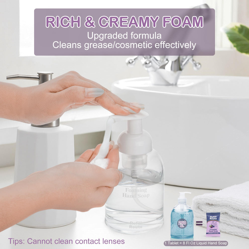 Refill Route lavender scent hands, soothing aroma during washing
