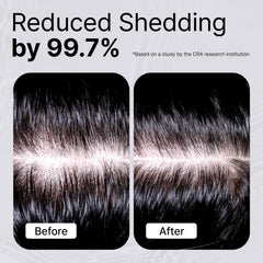 Refilled Booster Plus Moisture serum being applied to the scalp for fuller-looking results.