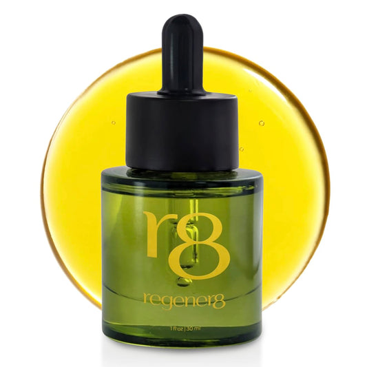 regener8 bottle pour shows fast-absorbing scalp nourishment