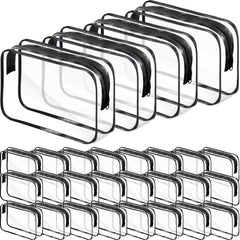 Reginary clear makeup bags with zipper for easy visibility while traveling.