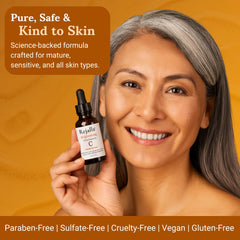 Rejalla Vitamin C Serum beside moisturizer for daily routine.