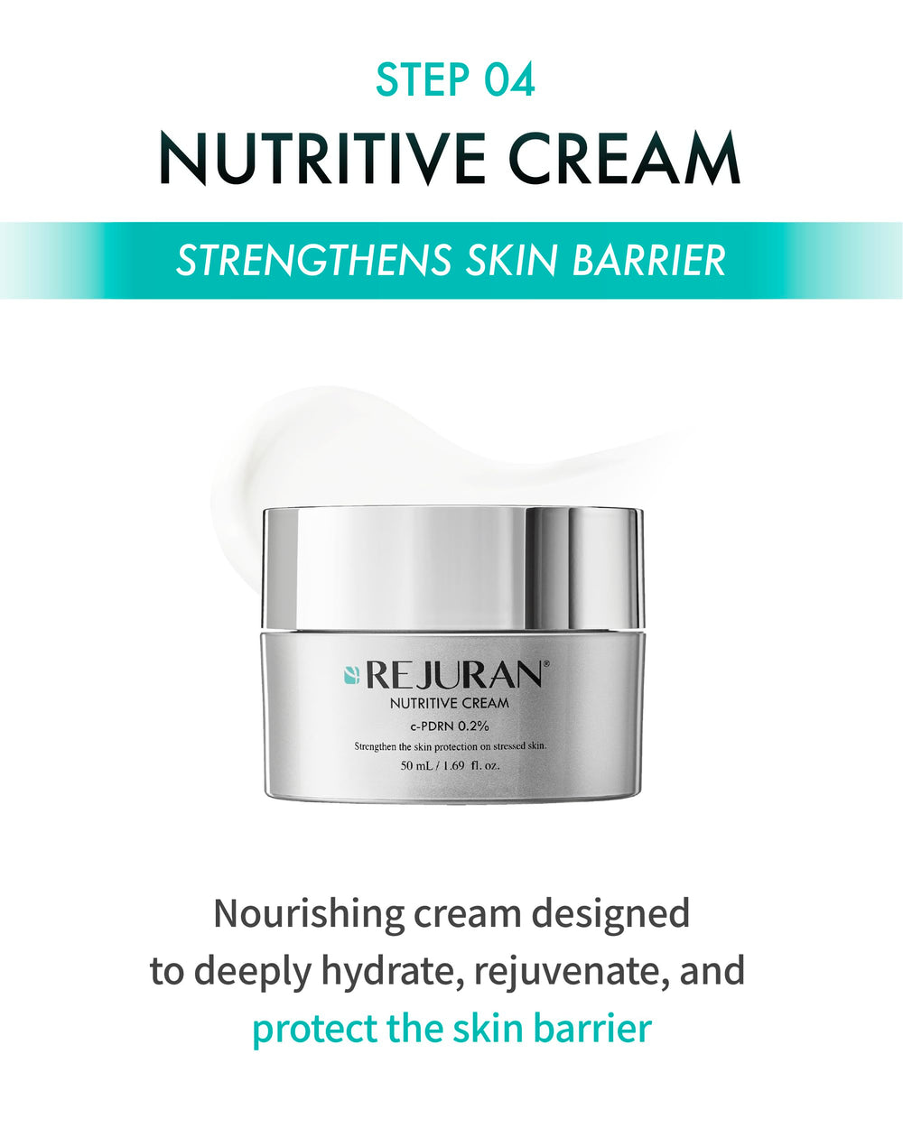 REJURAN Lip Balm display emphasizing intense hydration and protective barrier