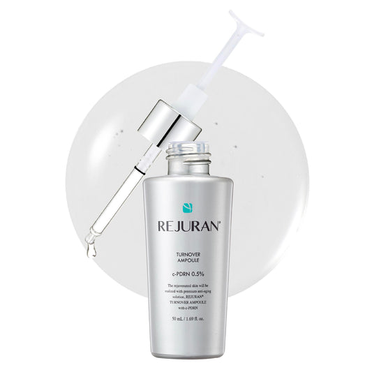 REJURAN Turnover Ampoule bottle pour for quick hydration and even texture