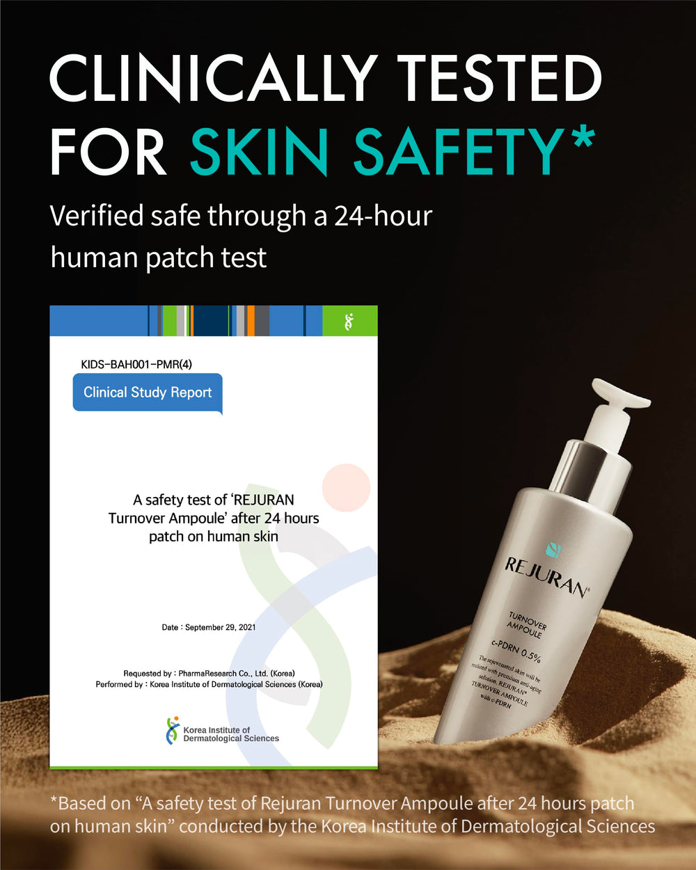 REJURAN Turnover Ampoule c-PDRN focus implies advanced skin regeneration potential