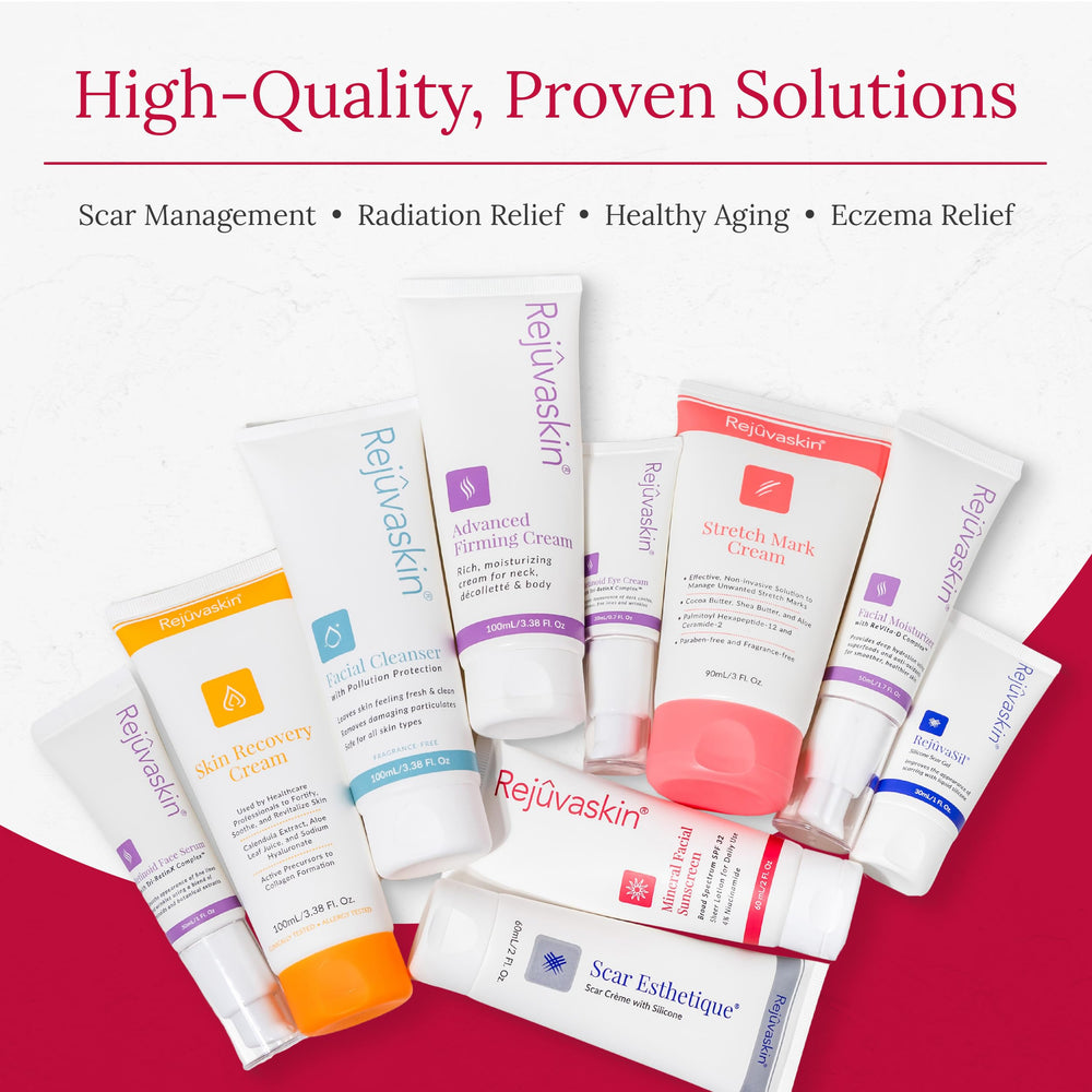 Rejuvaskin Mineral Facial Sunscreen packaging shown and travel-friendly.