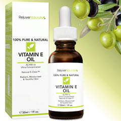 RejuveNaturals Vitamin E Oil patch test on dry patches.