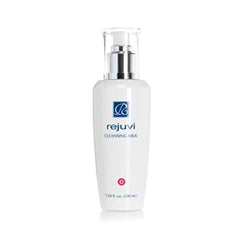Rejuvi Cleansing Milk bottle with creamy texture for gentle, soap-free cleansing