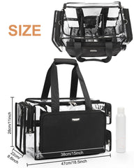 Relavel clear makeup bag travel-ready design suitable for studio or trip.