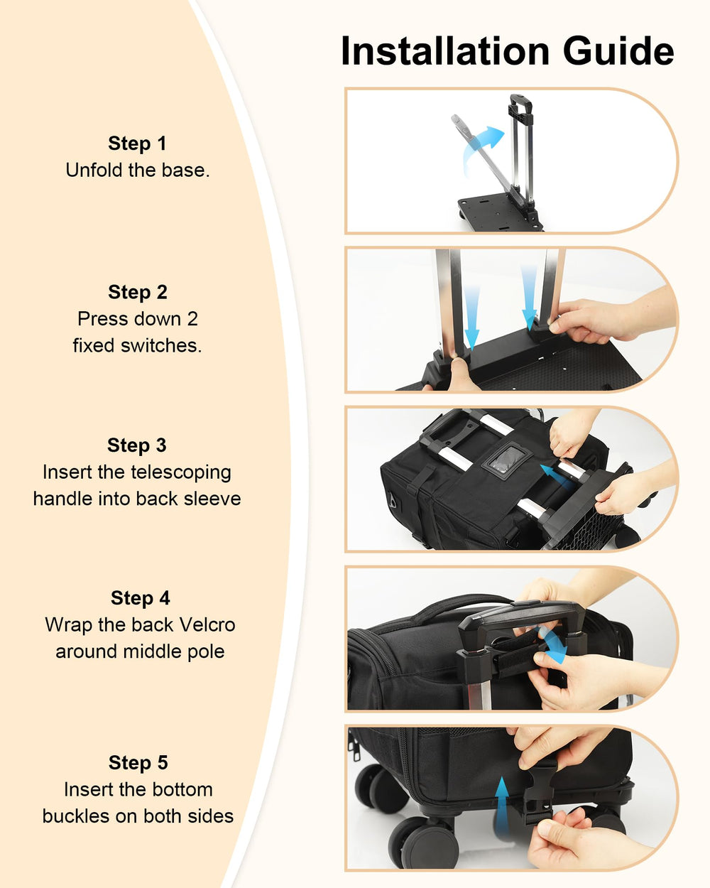 Relavel case built with waterproof Oxford fabric for durability during travel