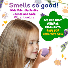Relaxcation multi-color bubbles from kids bath bombs inspire play