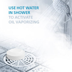 Relaxcation long-lasting scent fills the shower.