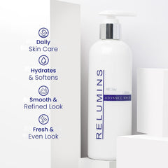 Relumins Advance Day Lotion after-bath application seals in hydration