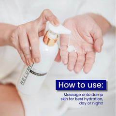 Relumins Intense Glow lotion packaging back with usage notes