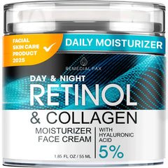 Remedial Purity Face Moisturizer Retinol Cream bottle shown for daily hydration.