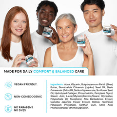 Remedial Purity hyaluronic acid droplets highlight hydration.