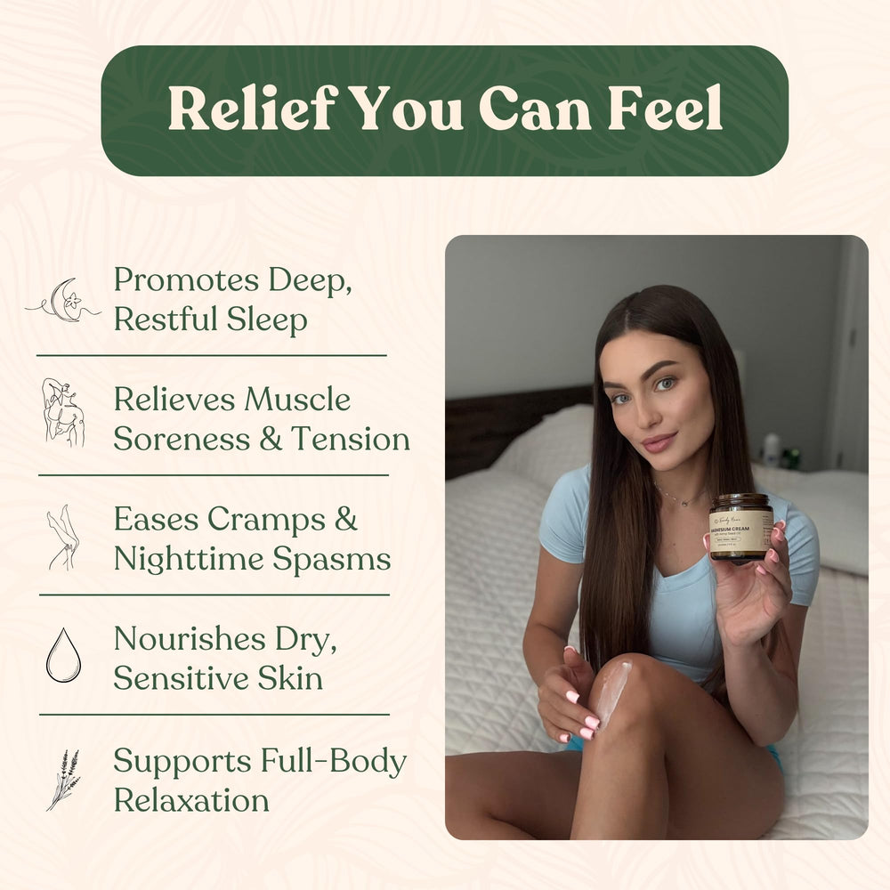 Remedy Mama magnesium cream with lavender promotes bedtime relaxation