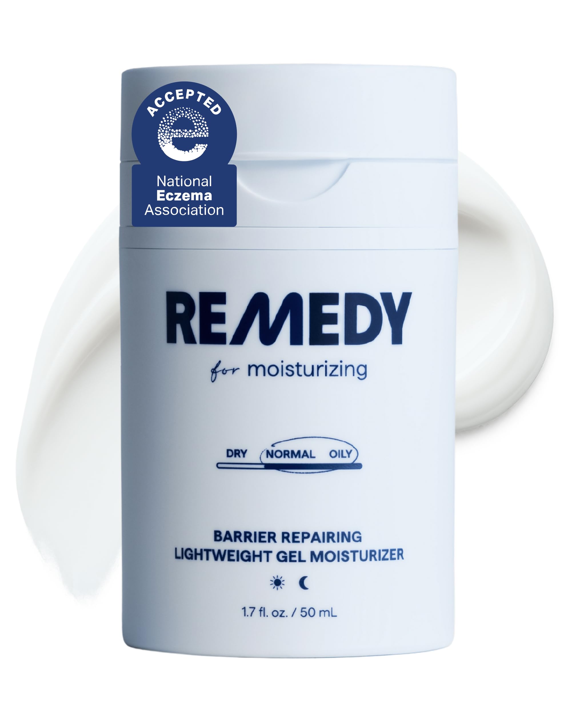 Remedy Science bottle showing barrier-repair gel for lightweight hydration.