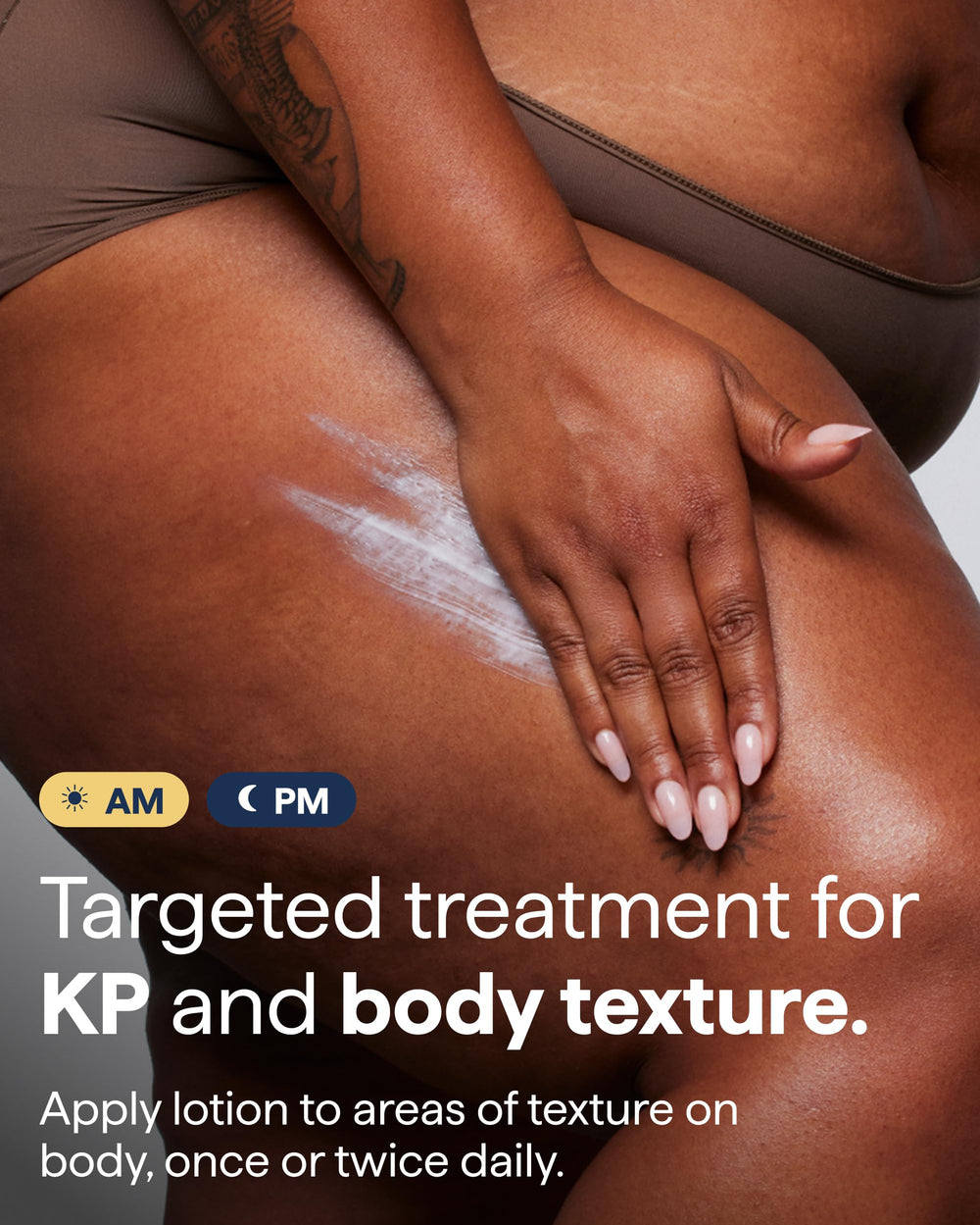 Label of Remedy Science KP Exfoliating Body Moisturizer highlighting ceramides and urea