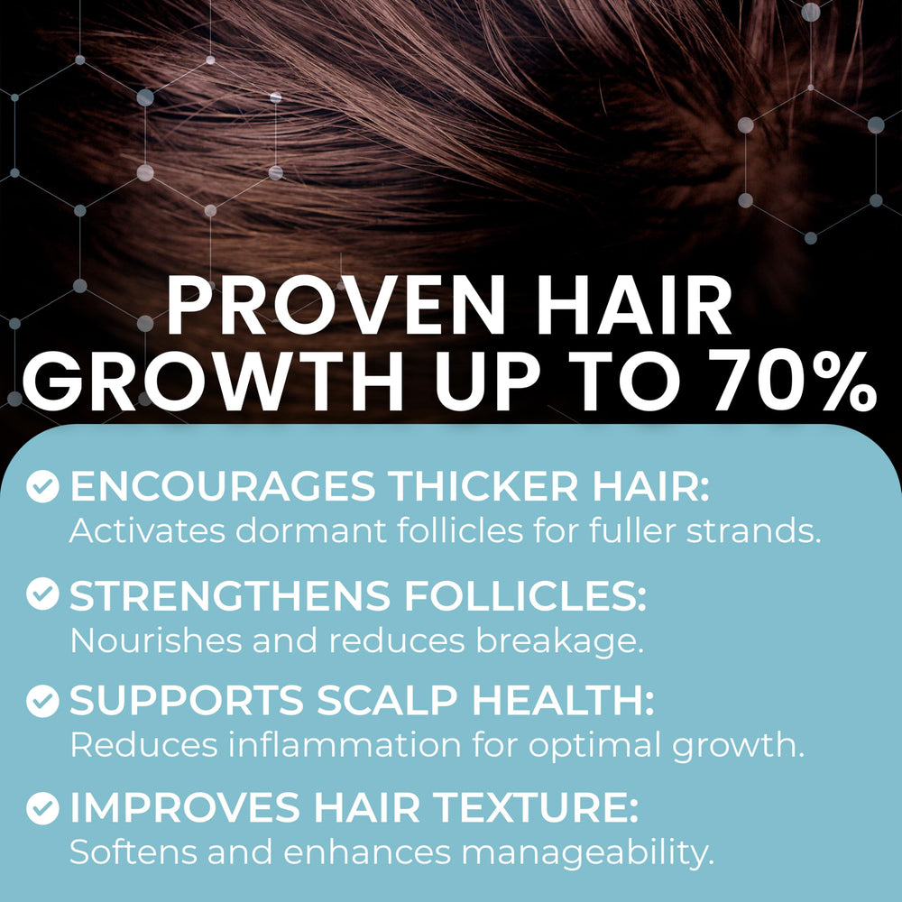 Remixidil foam leaves no greasy residue, comfortable scalp.
