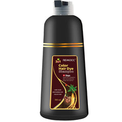 Remocc Chestnut Hair Dye Shampoo bottle for easy at-home gray coverage.