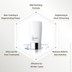 RENECELL Calming Balm application swirl demonstrating easy blend for natural finish.