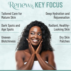RENEW RX Therapy moment in bath suggests simple daily self-care routine