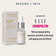 Renewa Skin 24K Gold Niacinamide Serum dropper enables precise, even application