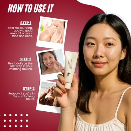 Relief Sun being applied on skin for a dewy look