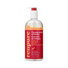 Renpure Pomegranate & Mango body wash bottle for refreshing daily cleanse.
