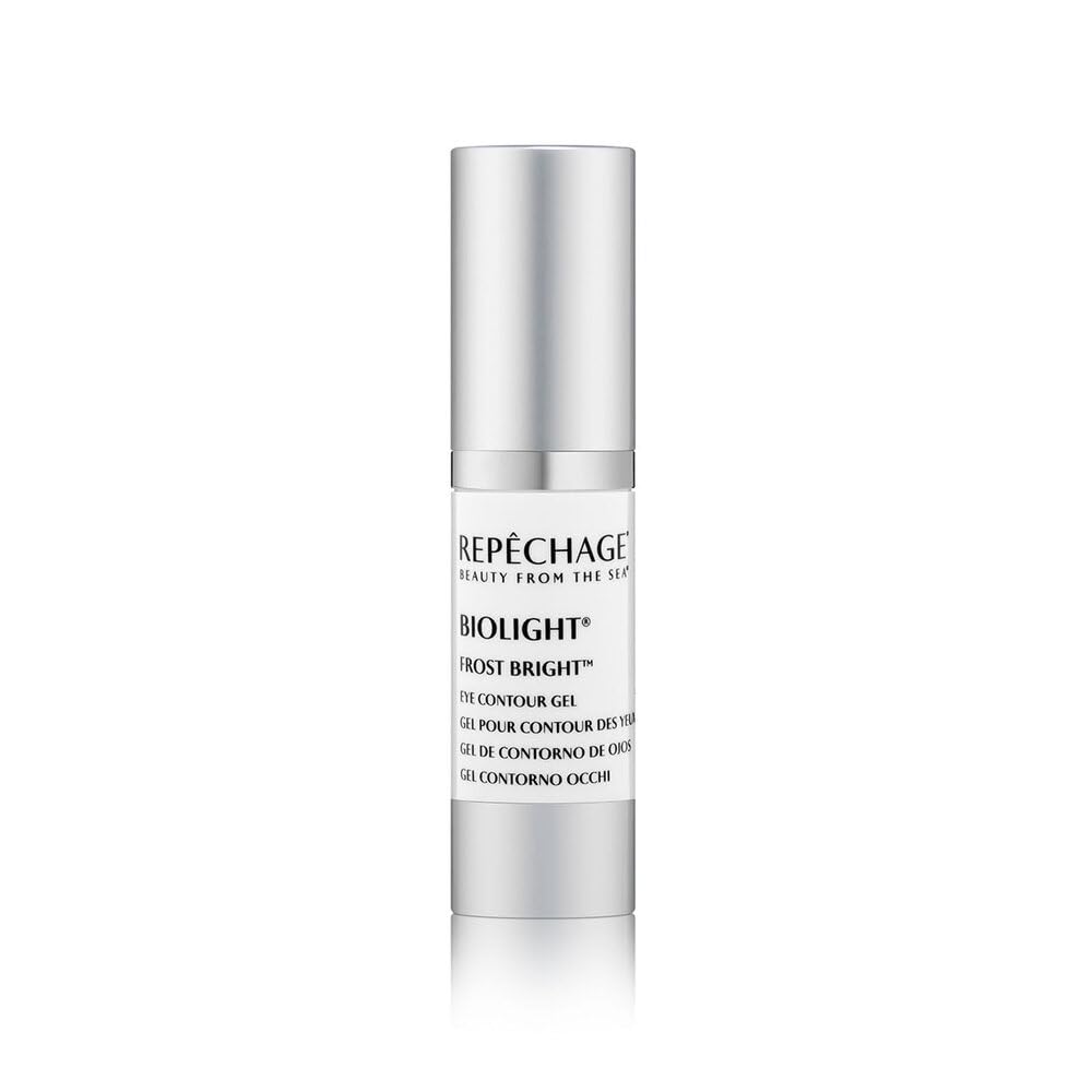 Repechage Biolight Frost Bright Eye Contour Gel packaging highlights premium cooling eye care