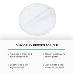 Replenix Gly-Sal pads close-up label highlighting 10% glycolic and 2% salicylic acid.