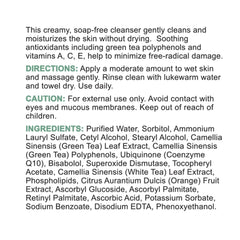 Replenix Green Tea Gentle Cleanser recommended for morning and evening use.