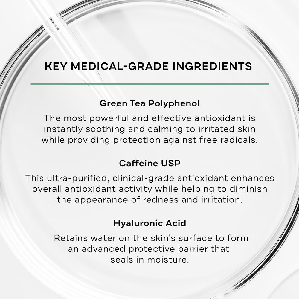 Replenix serum texture closeup showing lightweight hydration.